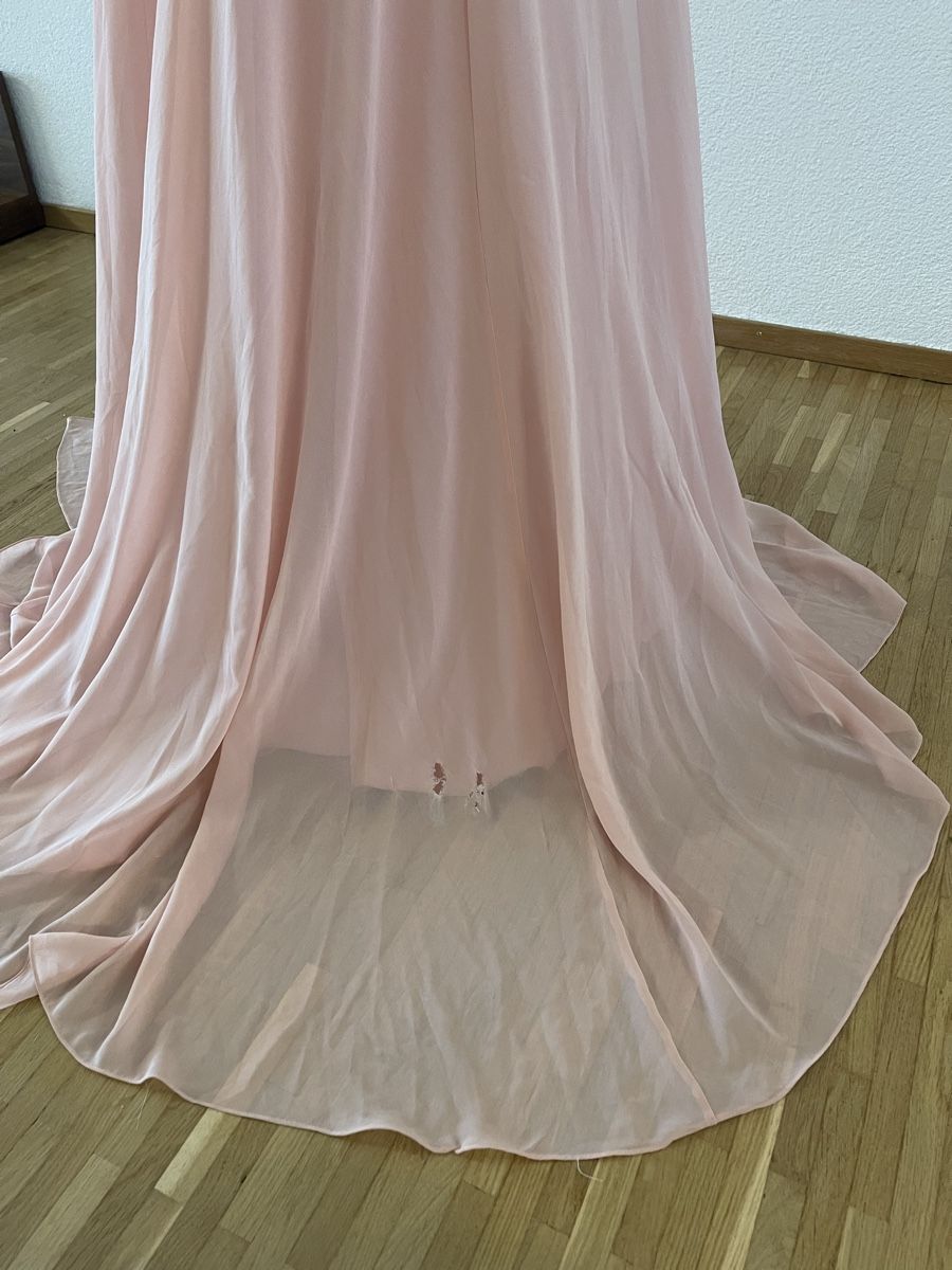 Kleider: lachsfarbenes Abendkleid mit Spitze, Gr. 36 – Gebraucht aus Stallikon von oez6e 3