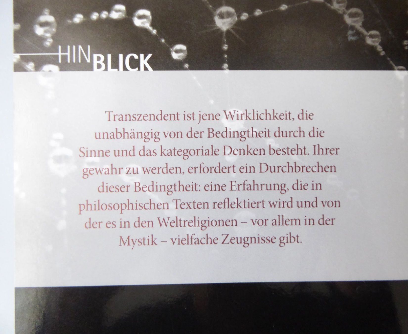 Libri: Transzendente Wirklichkeit – Nuovo e nell'imballaggio originale da Mauren venduto da Yeelen 2