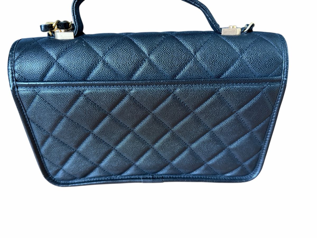 Chanel Borse da donna: Chanel Black Caviar 22K Top Handle Flap – Usato da Rüschlikon venduto da Wurmsibach 6
