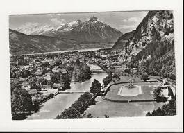 AK ca. 1960 Unterseen bei Interlaken mit Niesen