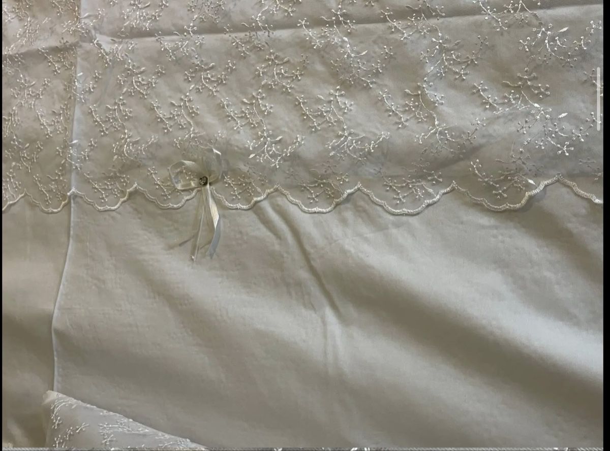 Coperte: weisse Bettdecke (Tagesdecke) – Nuovo (secondo la descrizione) da Liestal venduto da esr_9y9c 5