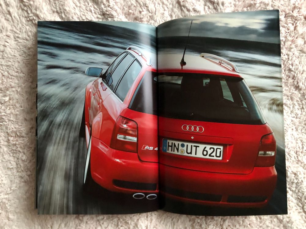Prospekt-Buch Audi RS4 2.7 Bi-Turbo Quattro, B5; 2000; Kult