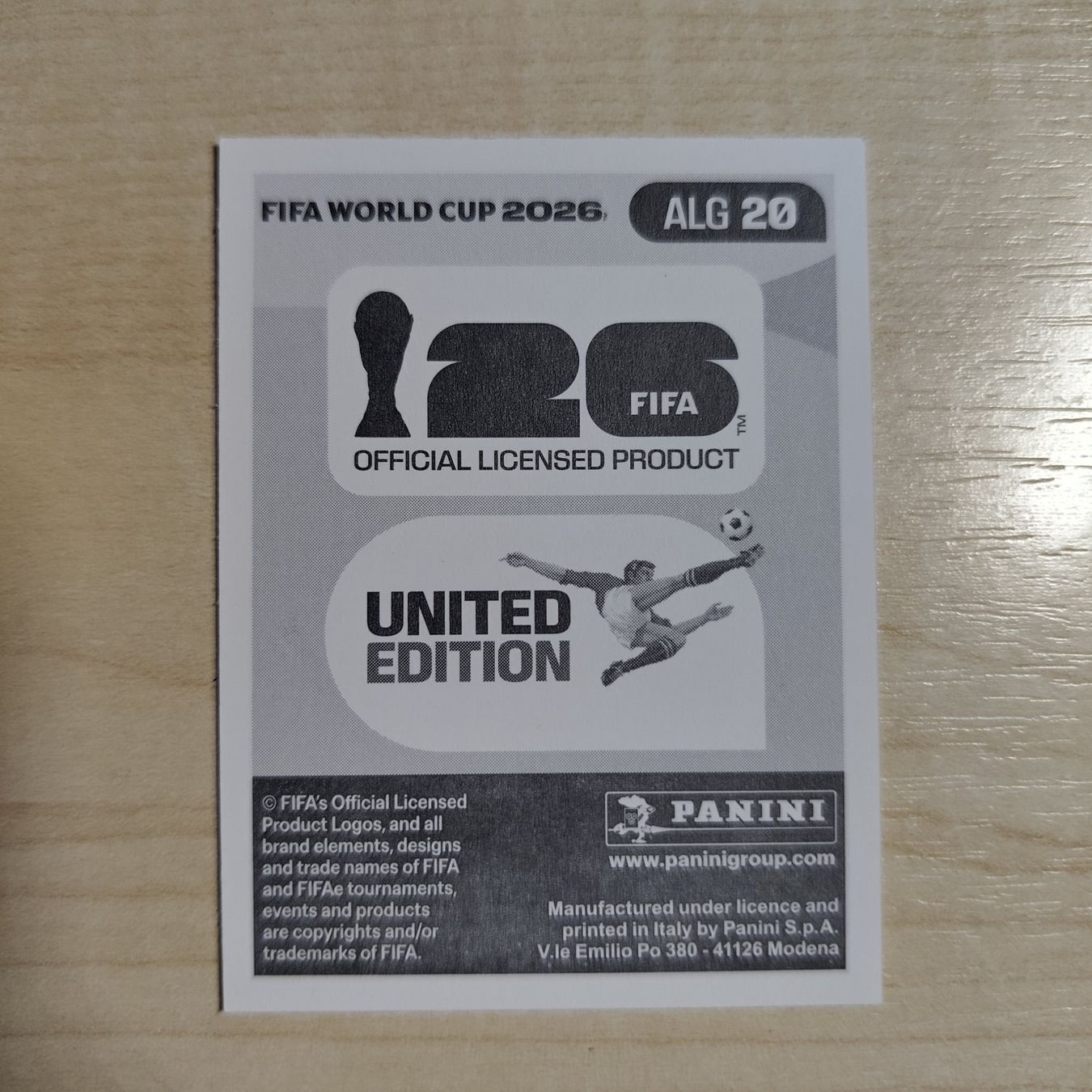 Panini Carte collezionabili: Mohammed AMOURA, ALG 20, Panini WM 2026 – Nuovo (secondo la descrizione) da Dietlikon venduto da itmo 1
