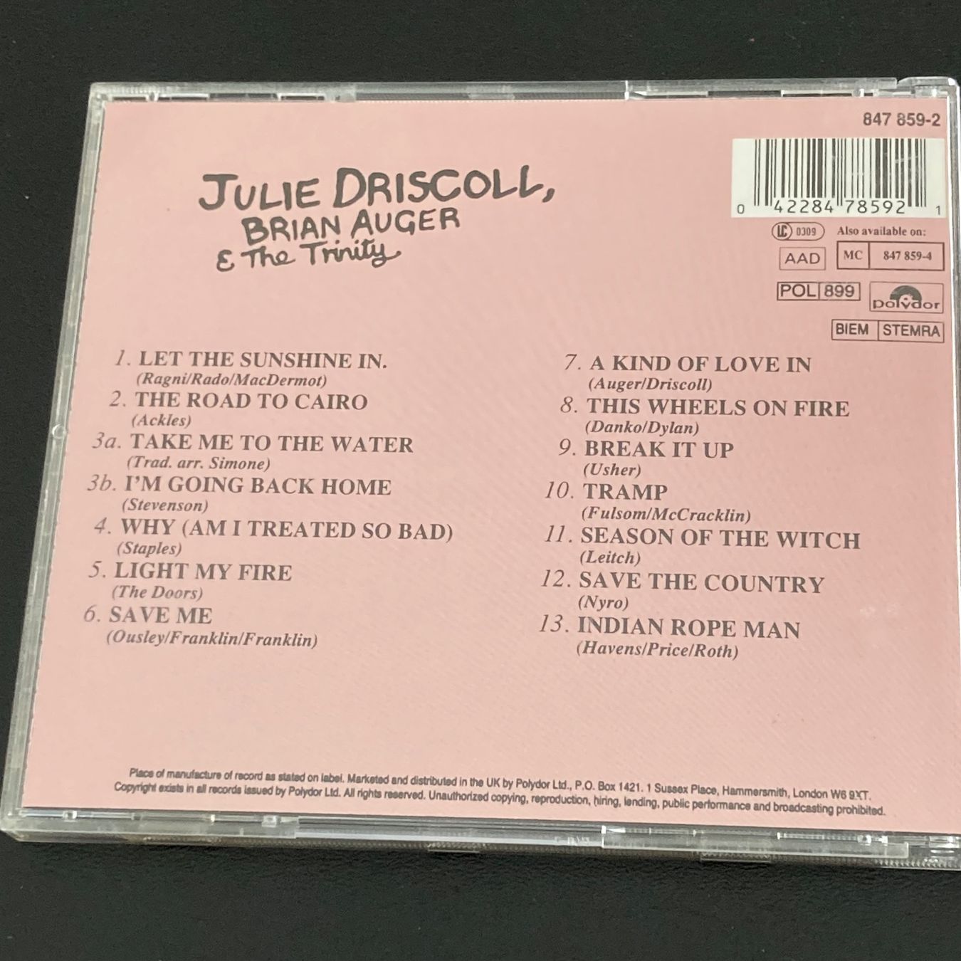 CD: Julie Driscoll, Brian Auger & The Trinity - s/t – Usato da Bern venduto da Ntsamina 1