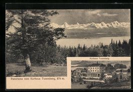 Twannberg, Ansicht vom Kurhaus, Panorama