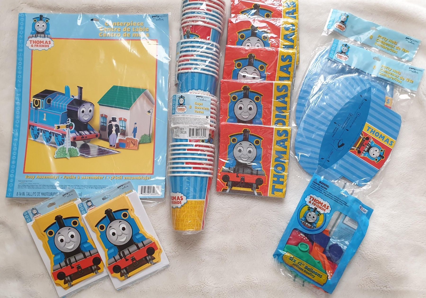 Tutte le decorazioni: Thomas & Friends Thema Geburtstagsparty-Kit - "Hallmark" – Usato da Würenlos venduto da Abracadabra26