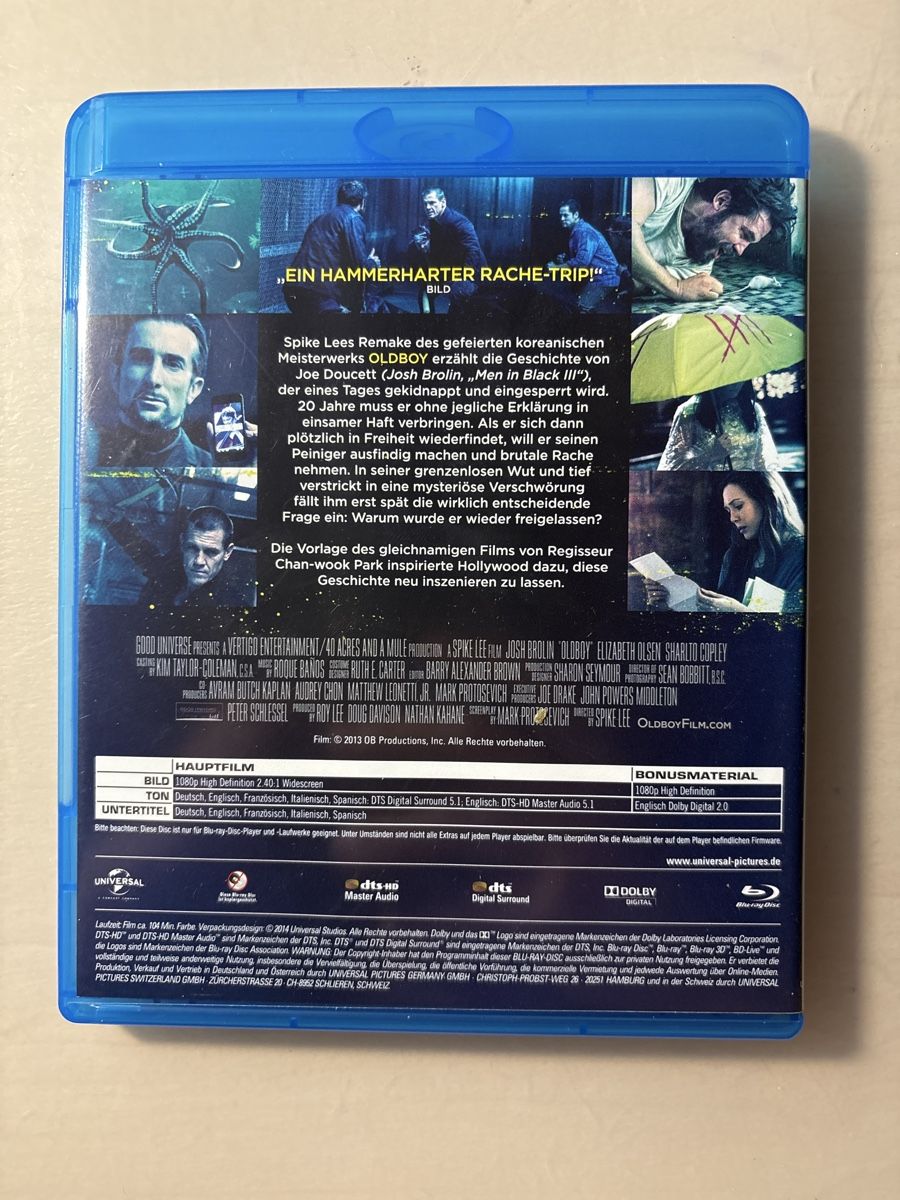 Alle DVDs: Oldboy Blu-ray - Josh Brolin - Spannender Thriller! – Gebraucht aus Ruswil von Slivio_ 1