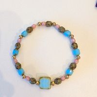 Das maritime Pastell-Armband (Türkis & Rosa)