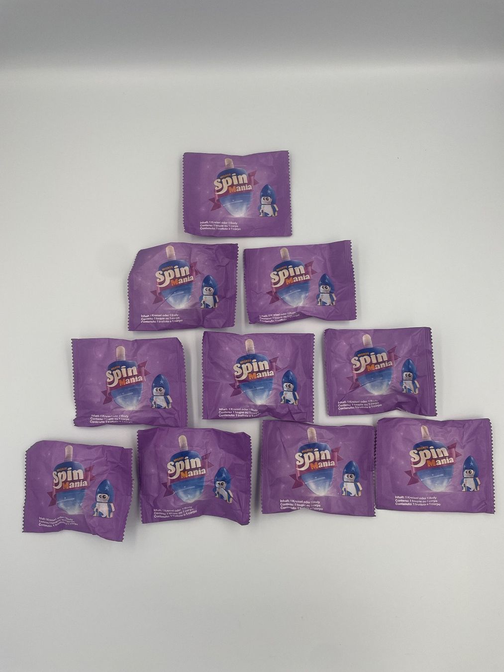 Migros Statuette: Migros Spin Mania 10 Päckli – Nuovo e nell'imballaggio originale da Bäch SZ venduto da Swissy46
