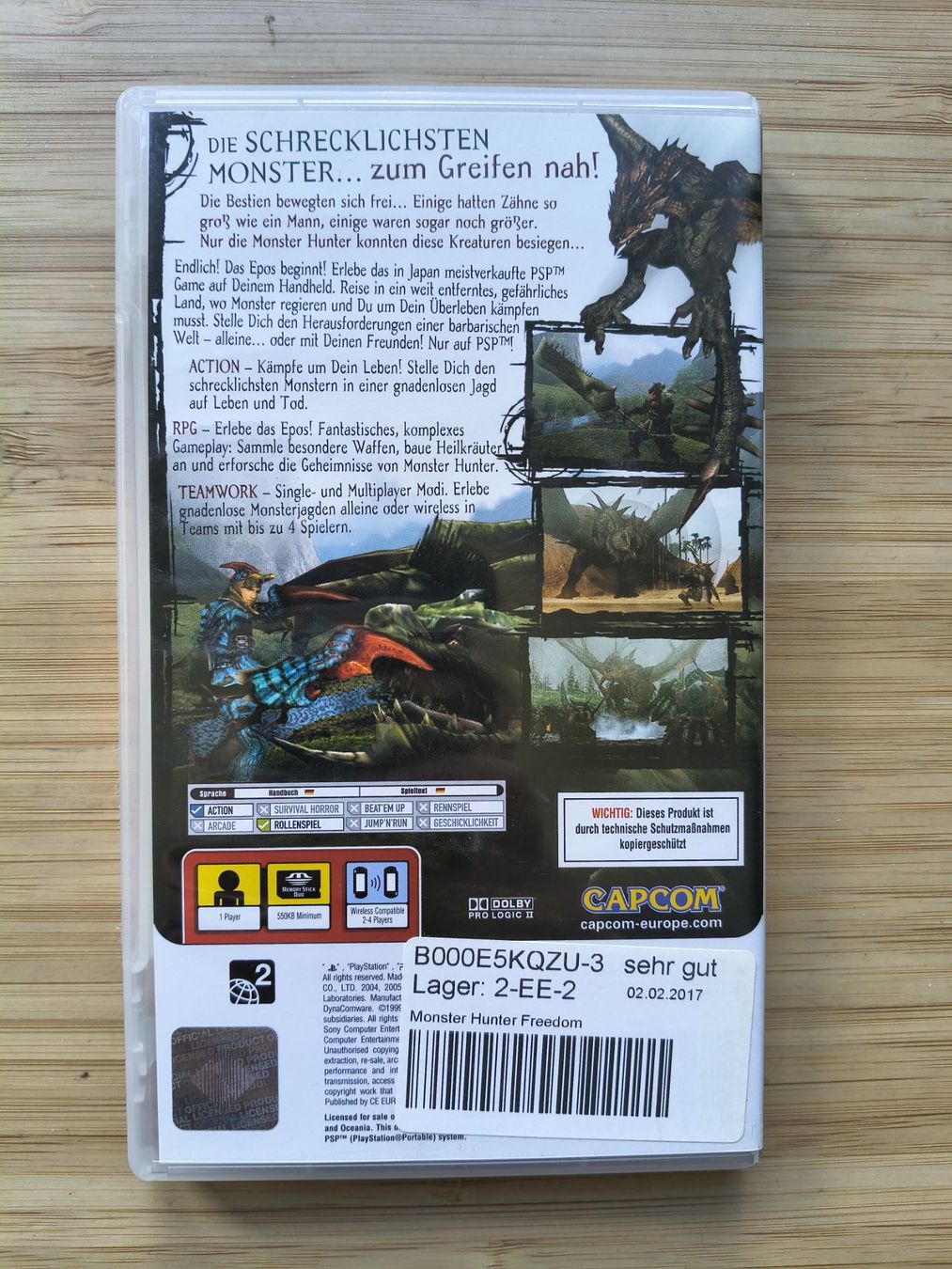 Giochi: Monster Hunter: Freedom (PSP) – Usato da Riedholz venduto da ste_96cd 1