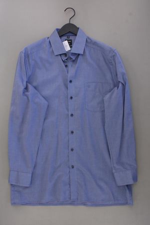 Olymp Langarmhemd Gr. Hemdgröße 44 blau