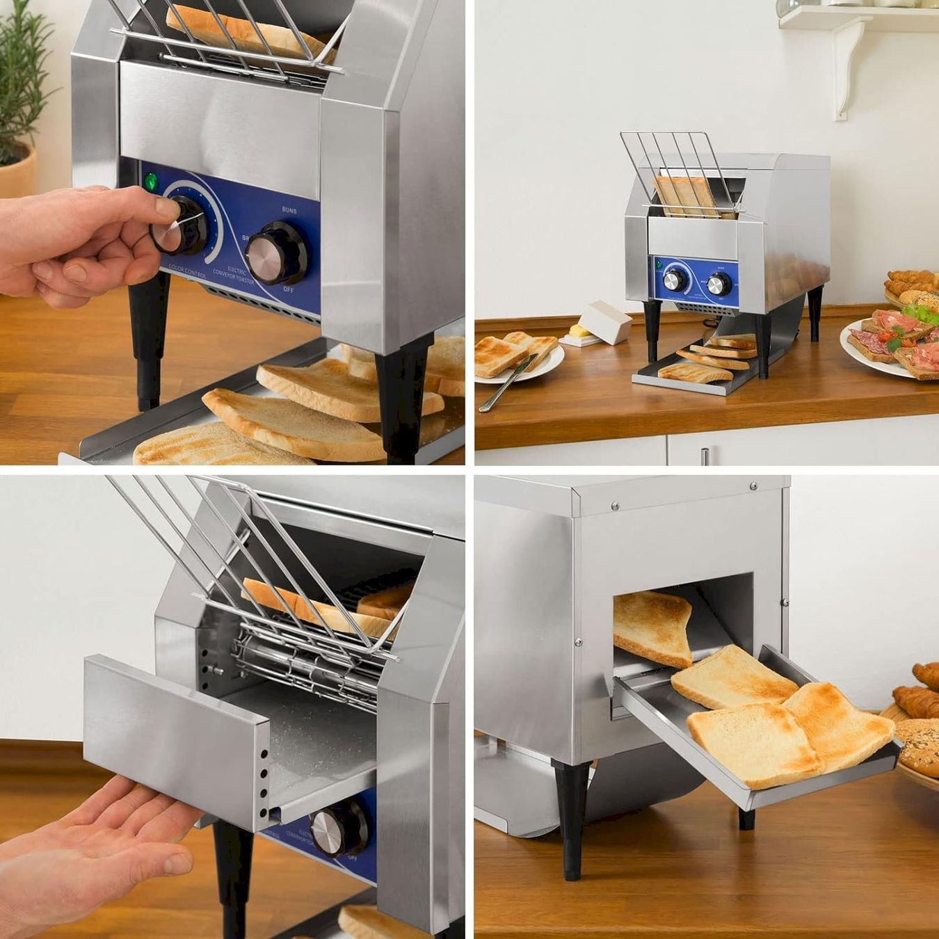 Elettrodomestici da cucina: vertes Gastro Durchlauftoaster 1340W – Nuovo e nell'imballaggio originale da Bottighofen venduto da zaap 7