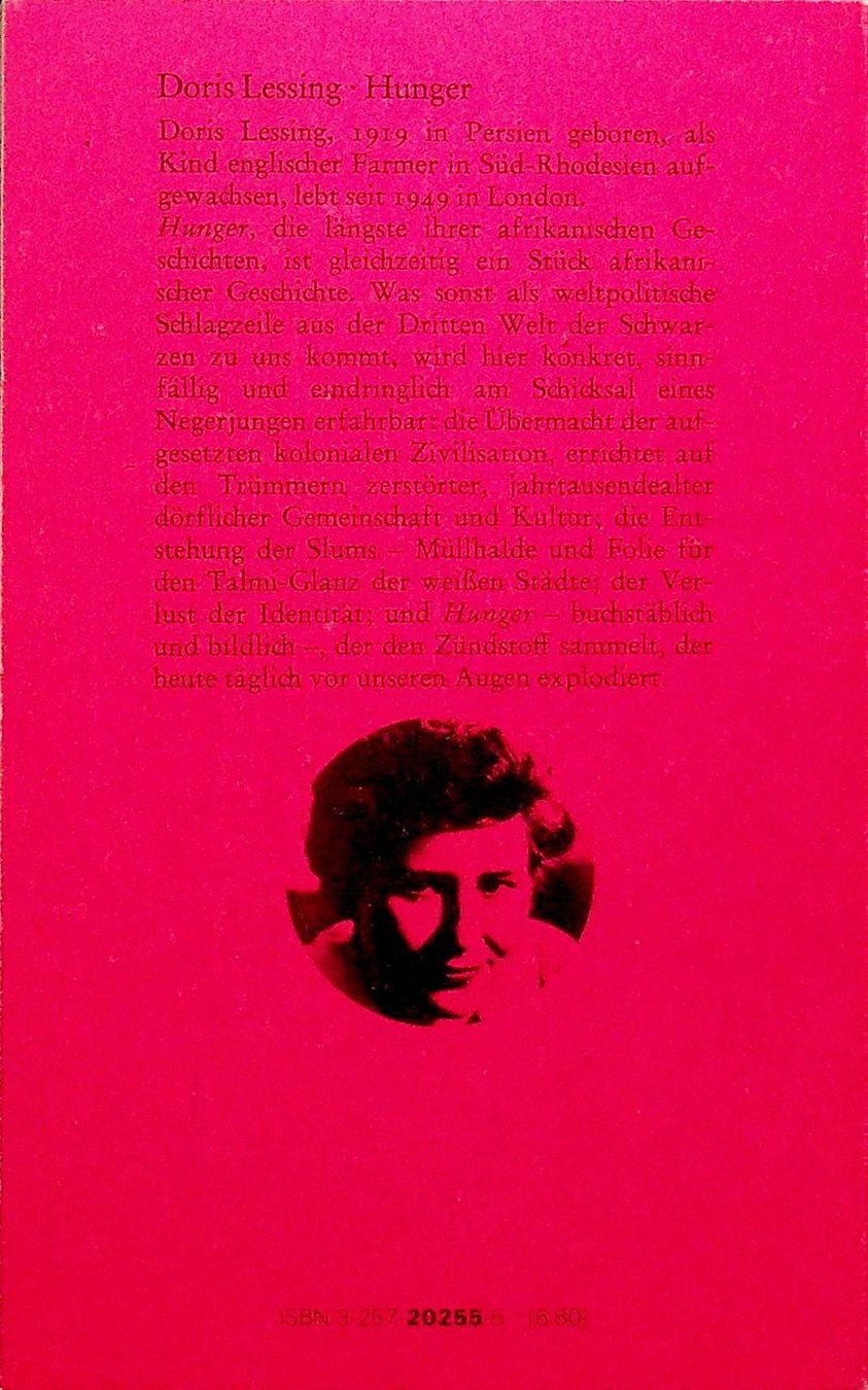 Libri: Doris Lessing Hunger Diogenes 1981 – Usato da Reitnau venduto da Zaomir 1