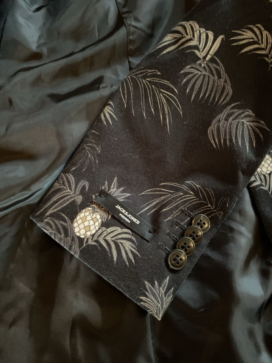 Jack & Jones Giacche: Jack&Jones Premium Blazer Gr. 46 / S Ananas Muster – Nuovo (secondo la descrizione) da Watt venduto da Willis4 1