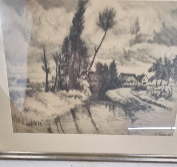 Incisioni: Stich mit Landschaft – Usato da Flums venduto da Flumsantik 1