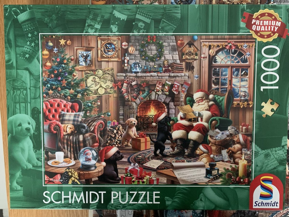 Puzzle: Weihnachtspuzzle Schmidt 1000 Teile – Usato da Thun venduto da Chrabu