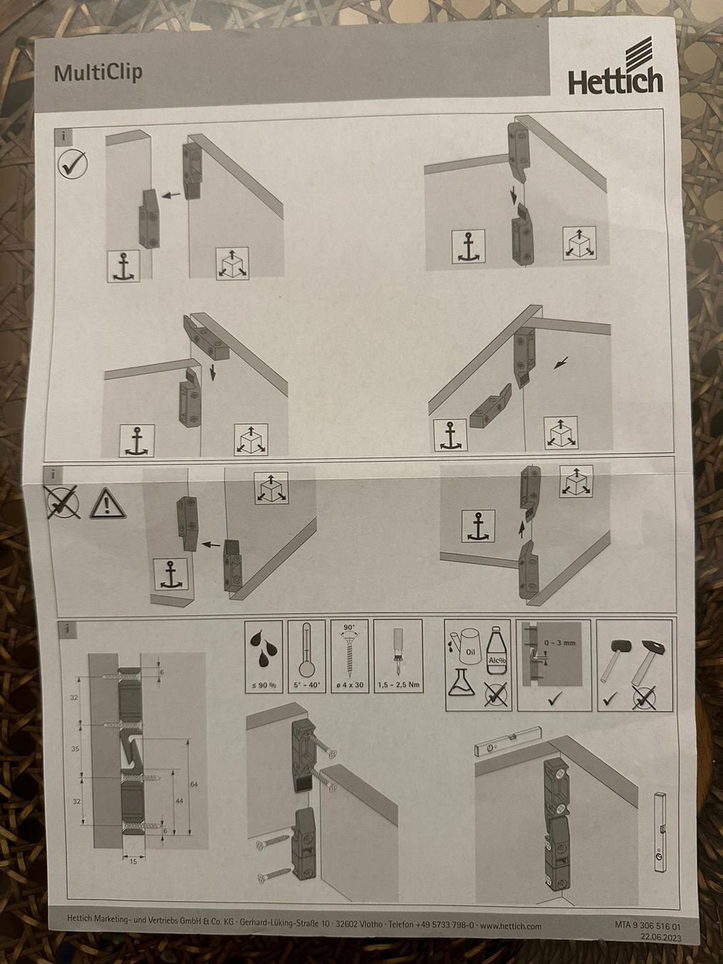 Hettich Ferramenta: Hettich Multi-Clip x 44 Stück – Nuovo (secondo la descrizione) da Winterthur venduto da Walsh26 4