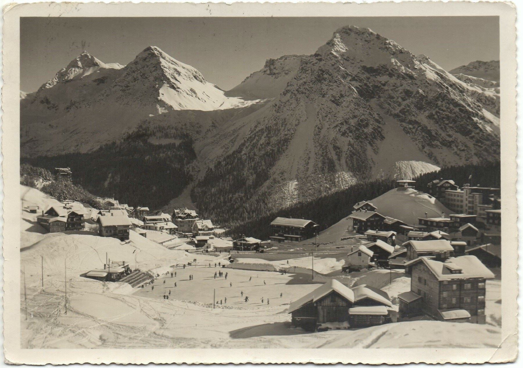 Cartes postales: AROSA mit Eisrink – D'occasion à Jona par philajona