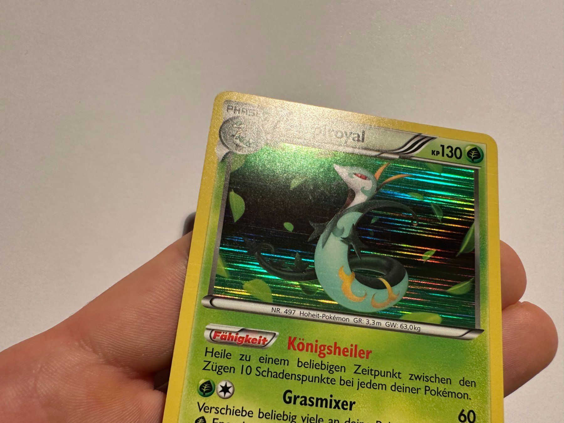 Pokémon Sammelbilder & Trading cards: Serpiroyal holo Schwarz & Weiss Base DE – Gebraucht aus Hagendorn von Pokecollectorch 2