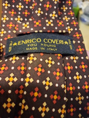 ENRICO COVERI cravatta seta vintage