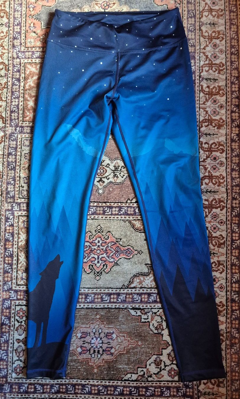 Leggings: Leggings mit Wolf, Gr. M – Usato da Biel/Bienne venduto da szundel