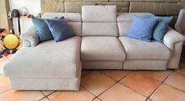 Canapé d’angle gris Taviano Poltrone Sofa - 4 places