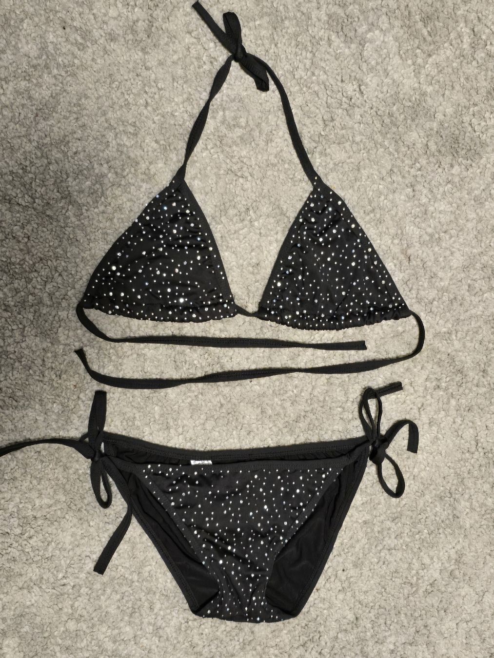 Costumi da bagno & Bikini: Bikini schwarz mit Strass Grösse S neuwertig – Usato da Dietikon venduto da Kaska2020