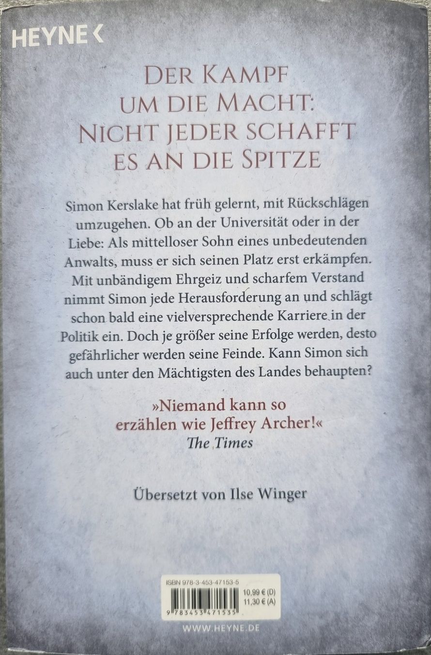 Libri: Jeffrey Archer Zeit der Rivalen – Usato da Arosa venduto da horseracing 1