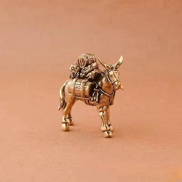 Statuette: Eselfigur Messing 4.1x4.2 cm Setzkastenfigur, Sammelfigur – Nuovo e nell'imballaggio originale da Altenrhein venduto da Solina