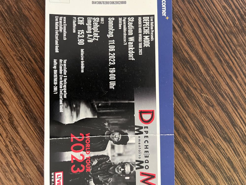Depeche Mode Ticket Kaufen auf Ricardo