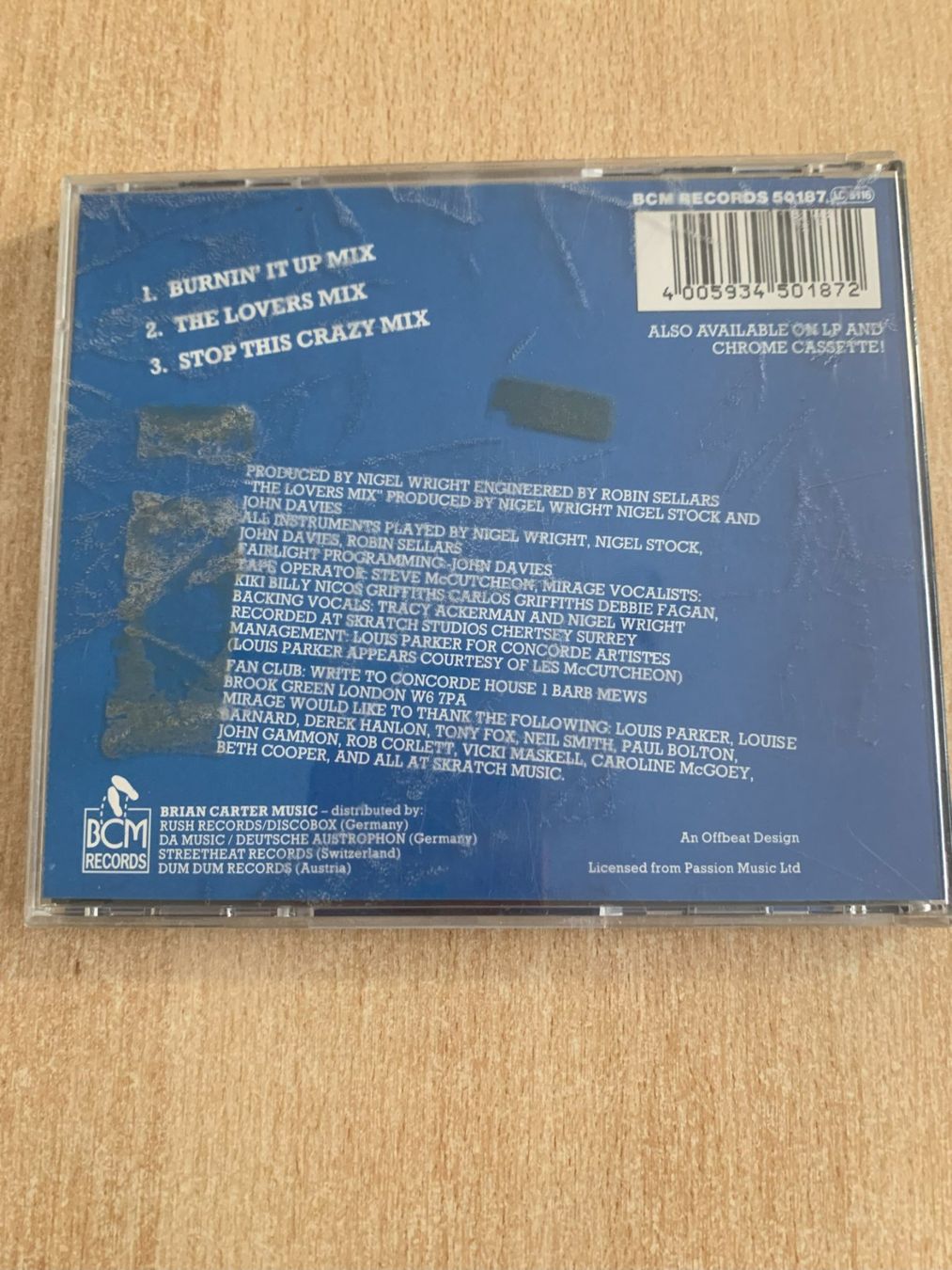 CDs: Mirage Royal Mix '89 (CD) – Gebraucht aus Reinach BL von con_ync2 1