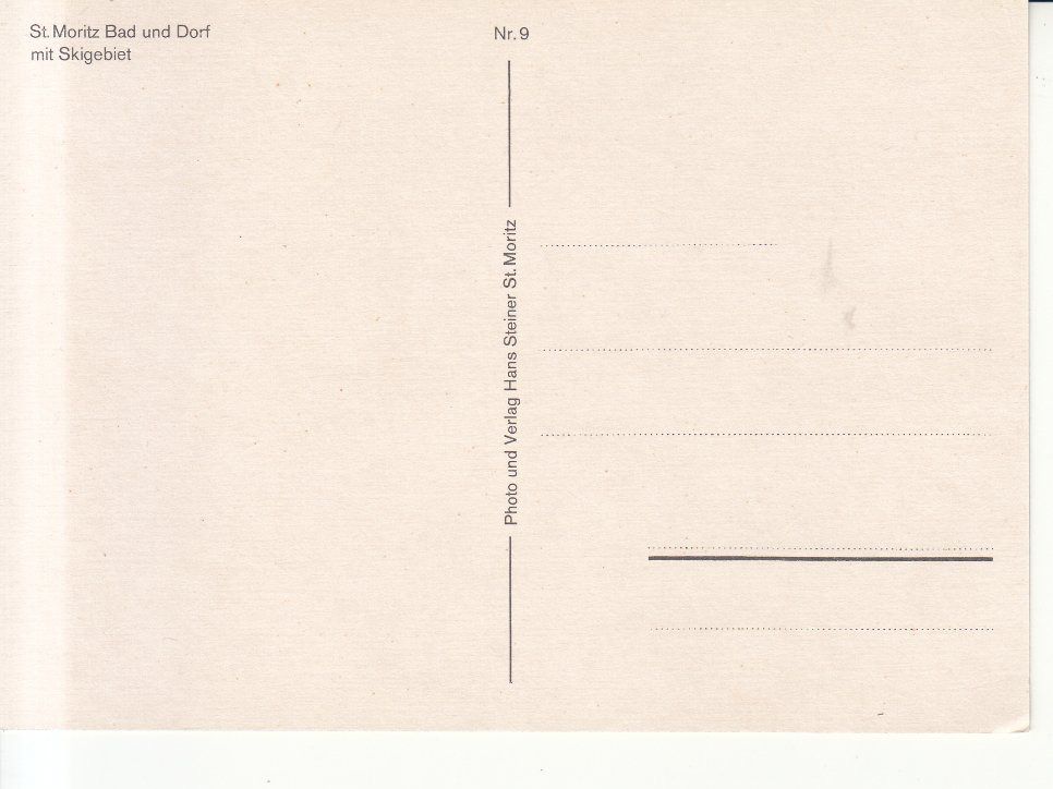Cartoline postali: St. Moritz ca. 1970 – Usato da Bürglen TG venduto da StampGraf 1