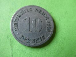 Dt. Reich 1901 D, 10 Pfennig
