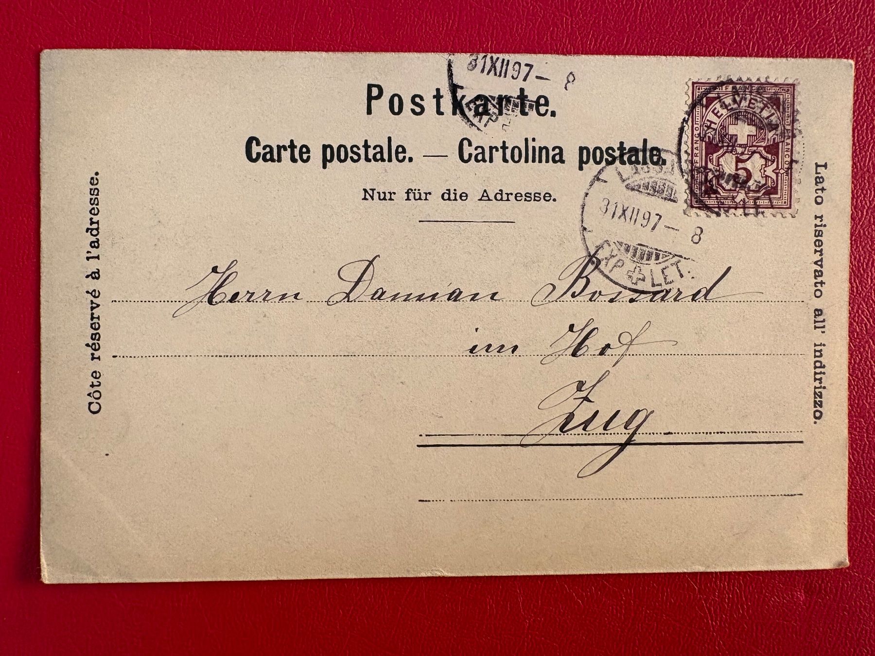 Cartoline postali: 1897 // Lausanne – Usato da St-Légier-Chiésaz venduto da Theo006 1