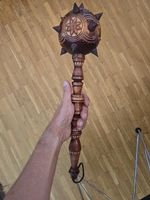 Grande masse décorative en bois sculpté – objet artisanal