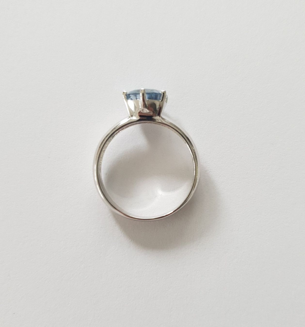 Anelli: Silber Ring 925 mit Aquamarin-Zirkonia - Neu – Nuovo e nell'imballaggio originale da Uetikon am See venduto da Coralreef 3