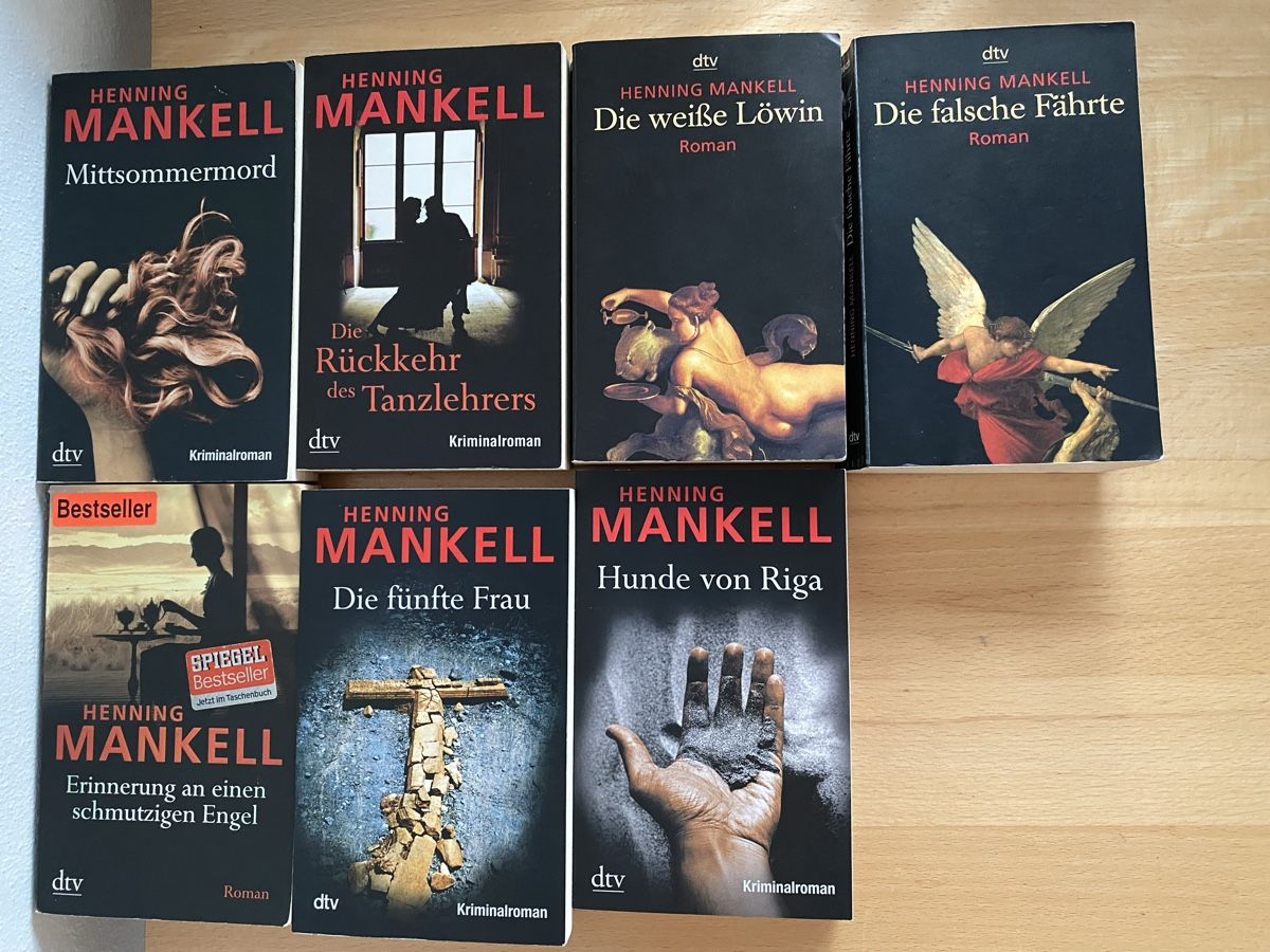 Libri: 7 Bücher/Romane/Krimi von Henning Mankell – Usato da Schwarzenburg venduto da Michellu