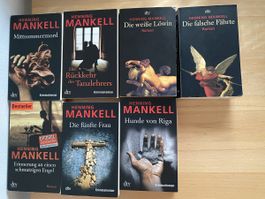 7 Bücher/Romane/Krimi von Henning Mankell