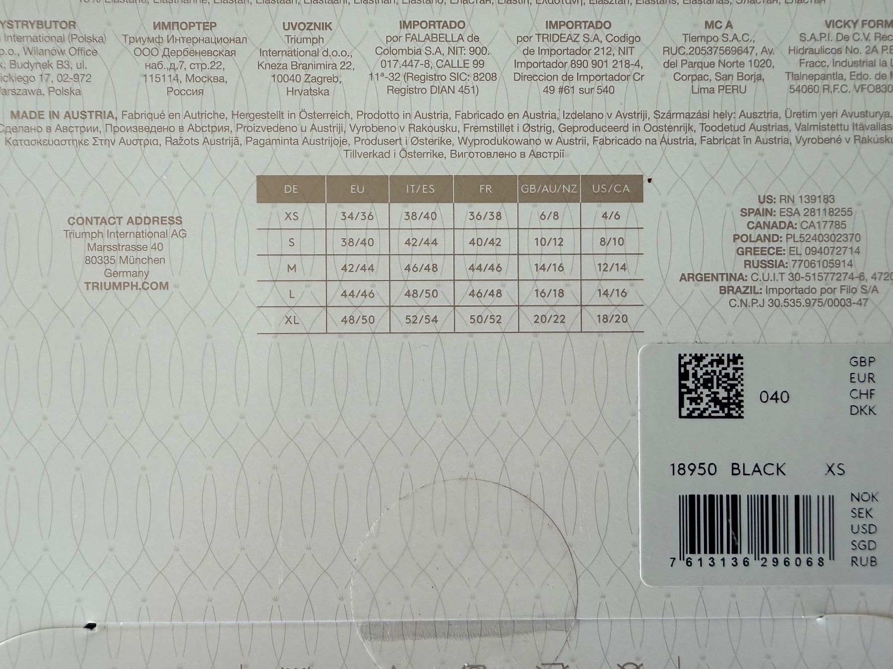 Calze & Collant: TRIUMPH, Strumpfhose SHAPE SENSATION Support, Grösse XS – Nuovo e nell'imballaggio originale da Rudolfstetten venduto da gst_g7xl 2