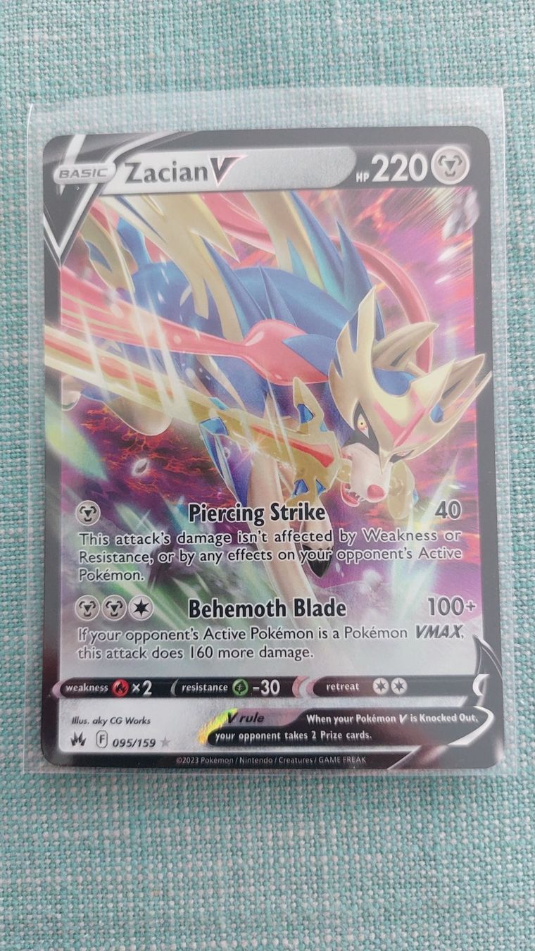 Pokémon Carte collezionabili: Zacian V Crown Zenith – Nuovo (secondo la descrizione) da Bellinzona venduto da Pagur