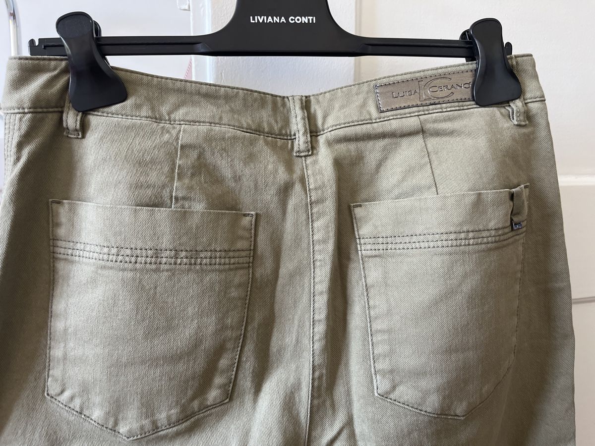 Luisa Cerano Pantaloni: Luisa Cerano: Khaki Hose Grösse 38 – Nuovo (secondo la descrizione) da Bern venduto da Boston05 5