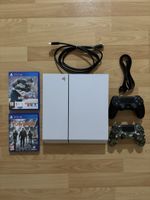 PlayStation 4 (PS4) 500GB Weiss – Komplett-Set - Top Zustand