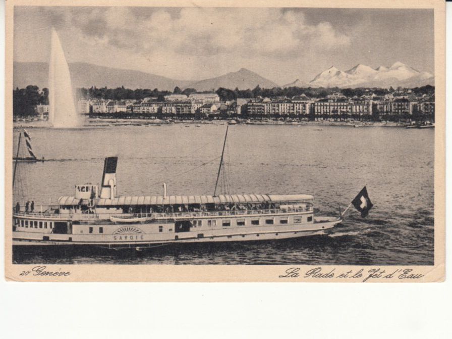 Cartoline postali: Genève DS Savoie 1936 – Usato da Bürglen TG venduto da StampGraf