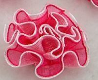 Fleur organza 2 tons PINK  3 cm