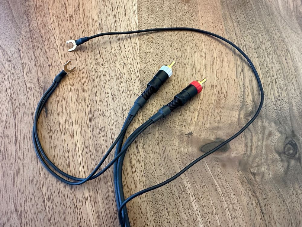 Viborg High End Phonokabel LC800 - 2m Tonarmkabel, OFC Versilbert, Mit Erdung