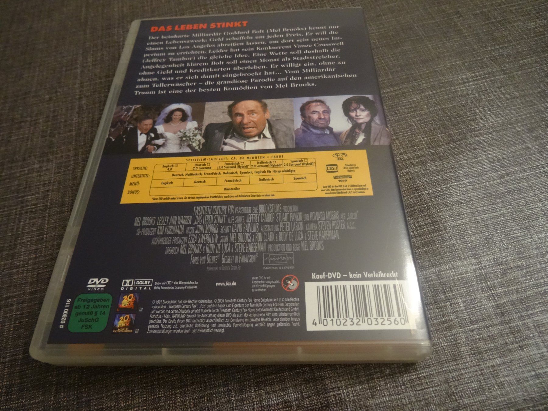 Tous les DVDs: DVD Mel Brooks Das Leben stinkt – D'occasion à Olten par Disc-Verkauf 2
