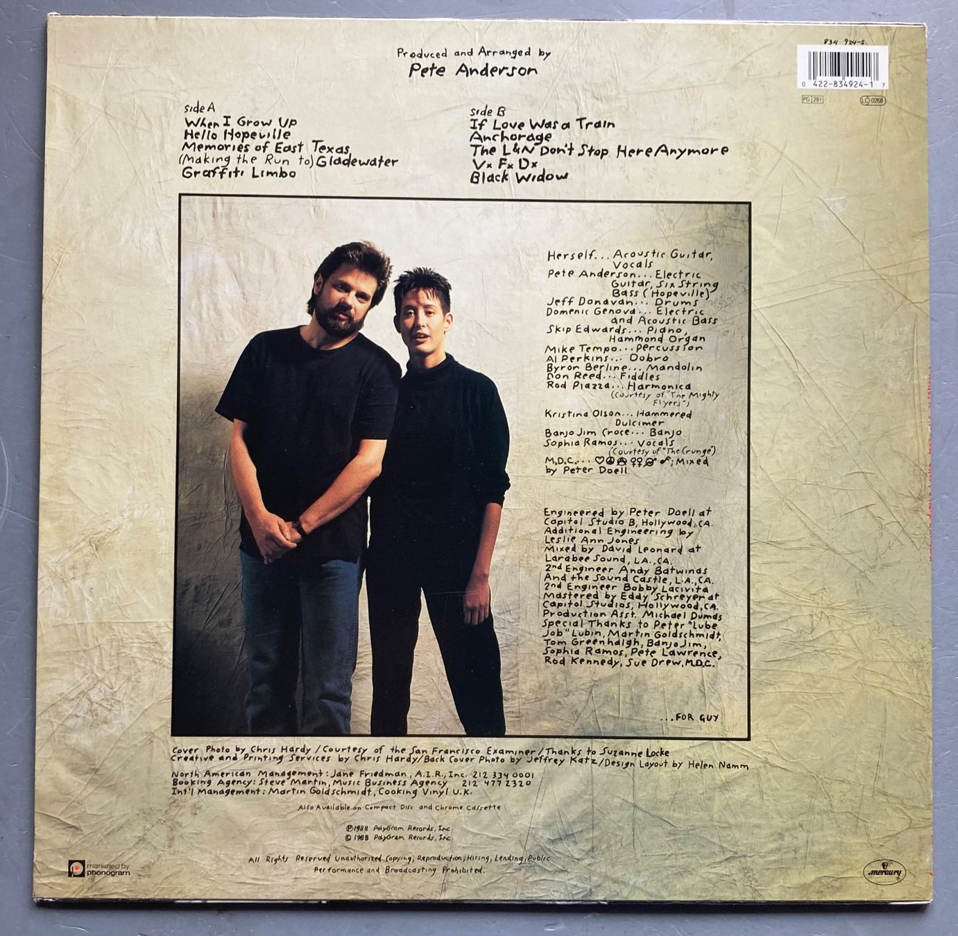 Dischi in vinile: MICHELLE SHOCKED - SHORT SHARP SHOCKED – Usato da Poliez-Pittet venduto da Newtown-Records 1