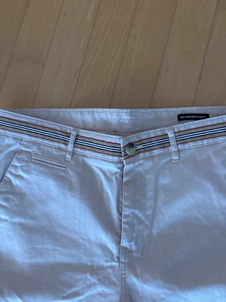 Pantaloni: Thomas Scott Chinos Beige, Grösse 32/32 – Nuovo (secondo la descrizione) da Embrach venduto da Dmoney 1