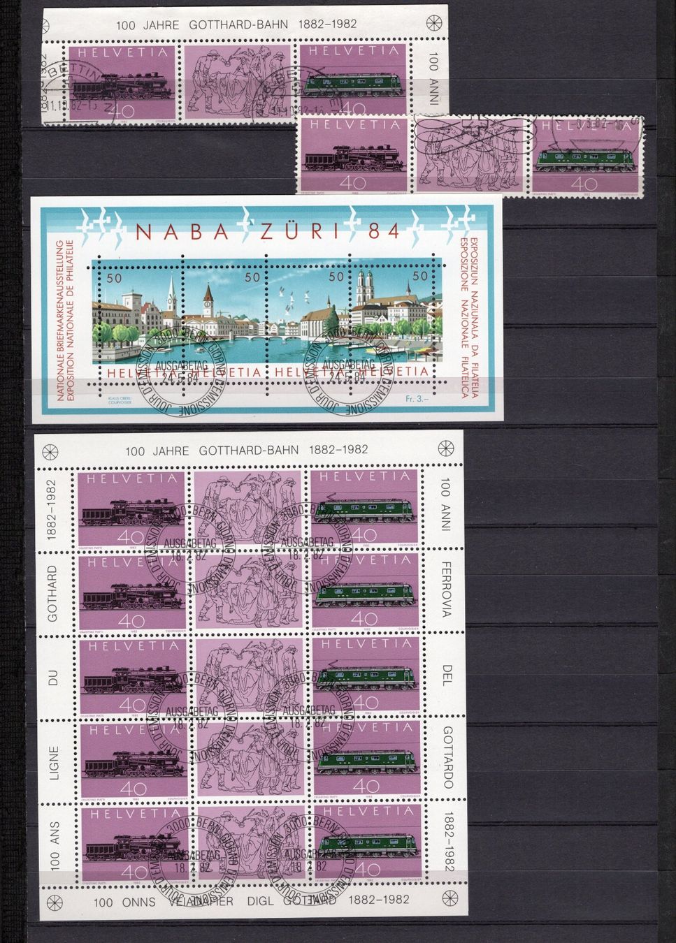 Tutti i francobolli: Timbres Suisse , Bloc   Divers – Usato da Stilli venduto da vivalasvegas11