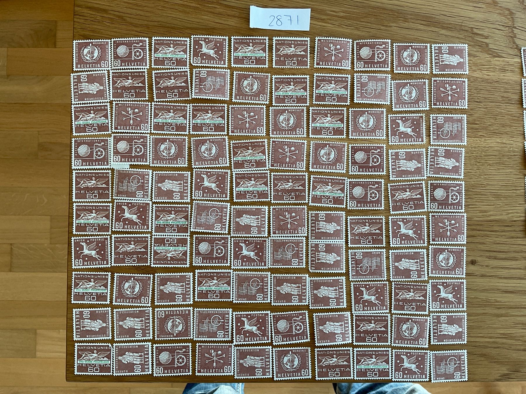 Tous les timbres: 60Fr Ämter Frankaturware ungestempelt postfrisch Sammlung – Neuf (Voir description) à Wil SG par Chefsugus